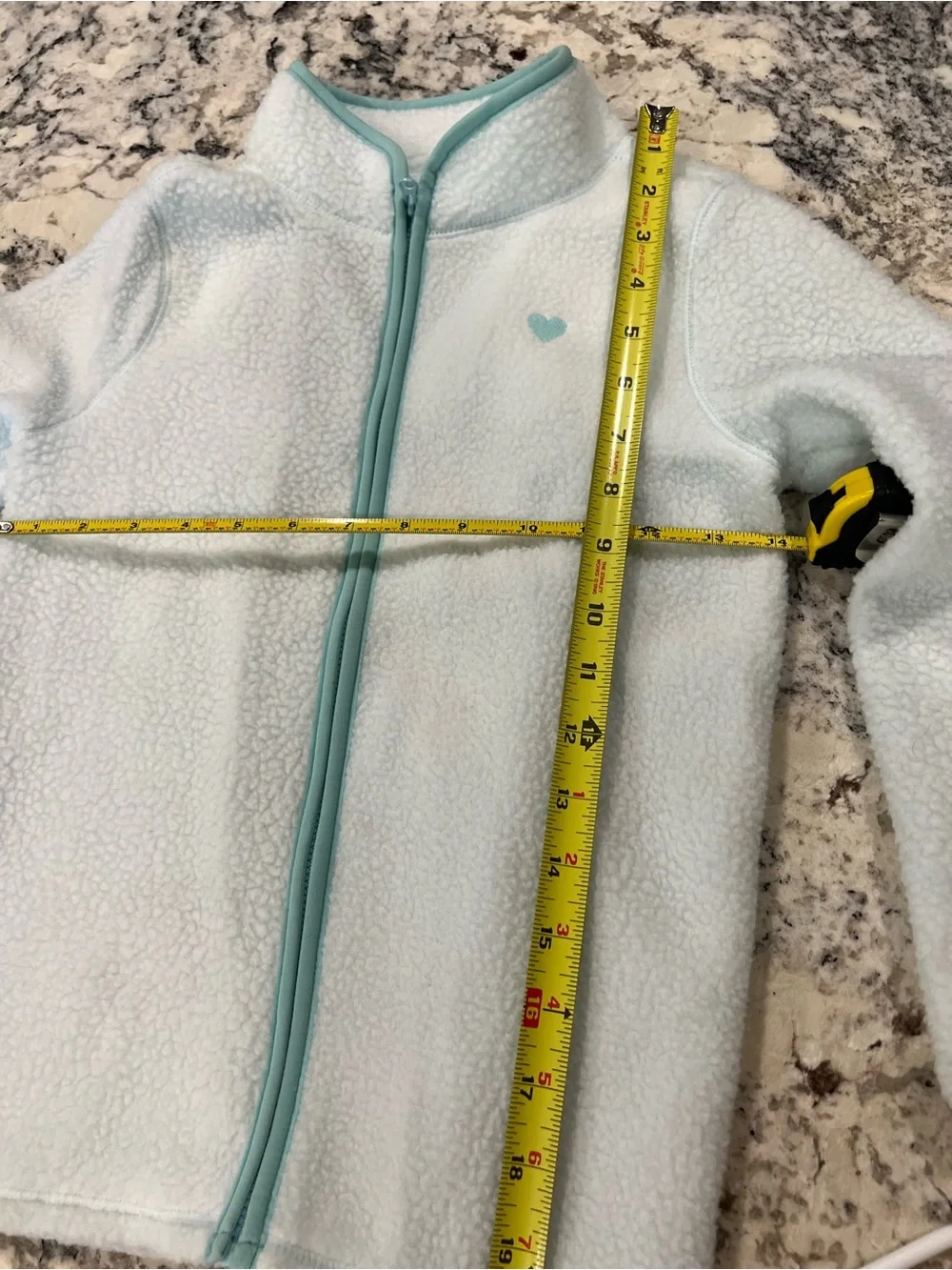 Oshkosh Bgosh fleece teal jacket size 7